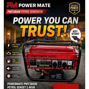 Power Mate Petrol Generator Pmt3800e Key Start
