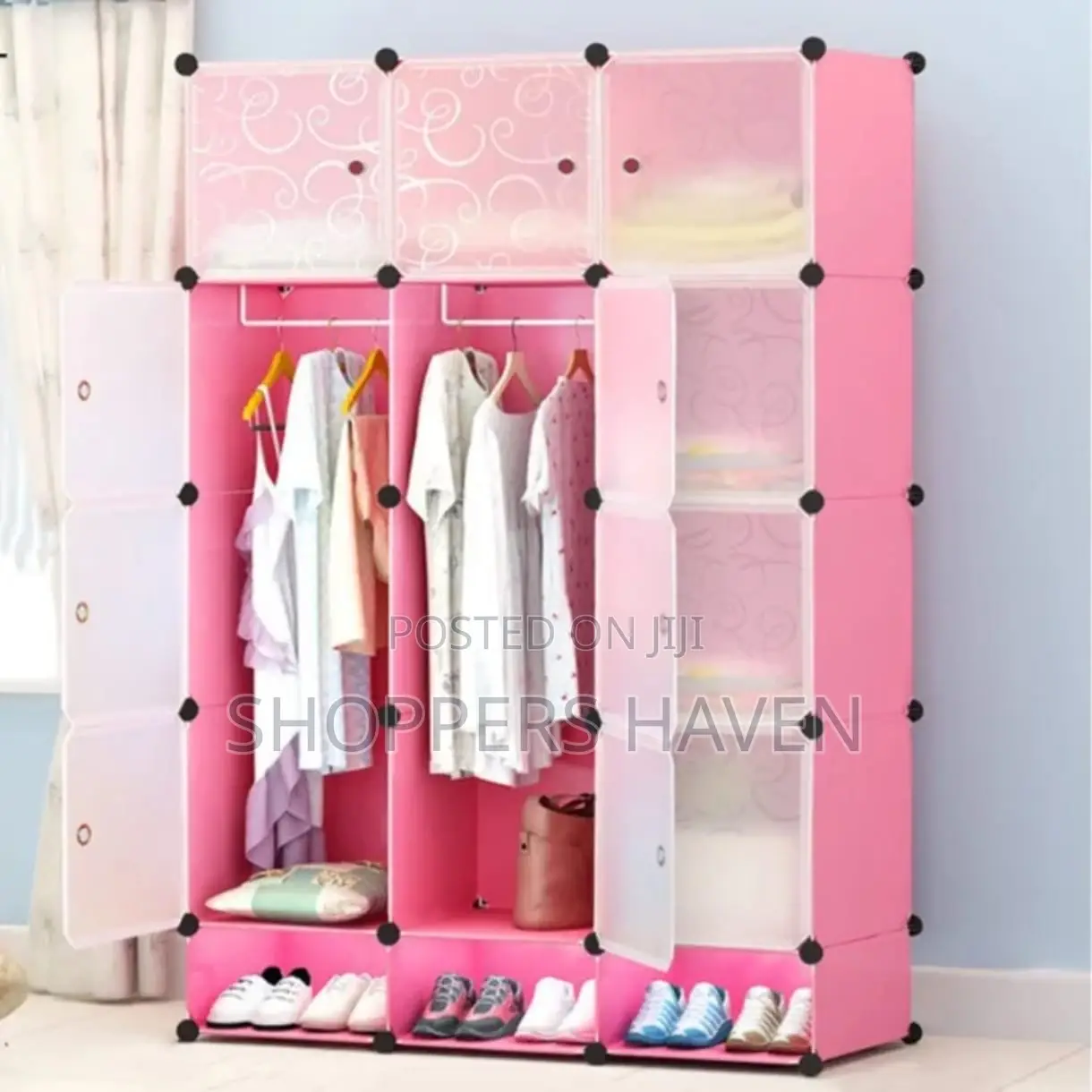 3 Column Plastic Wadrobe