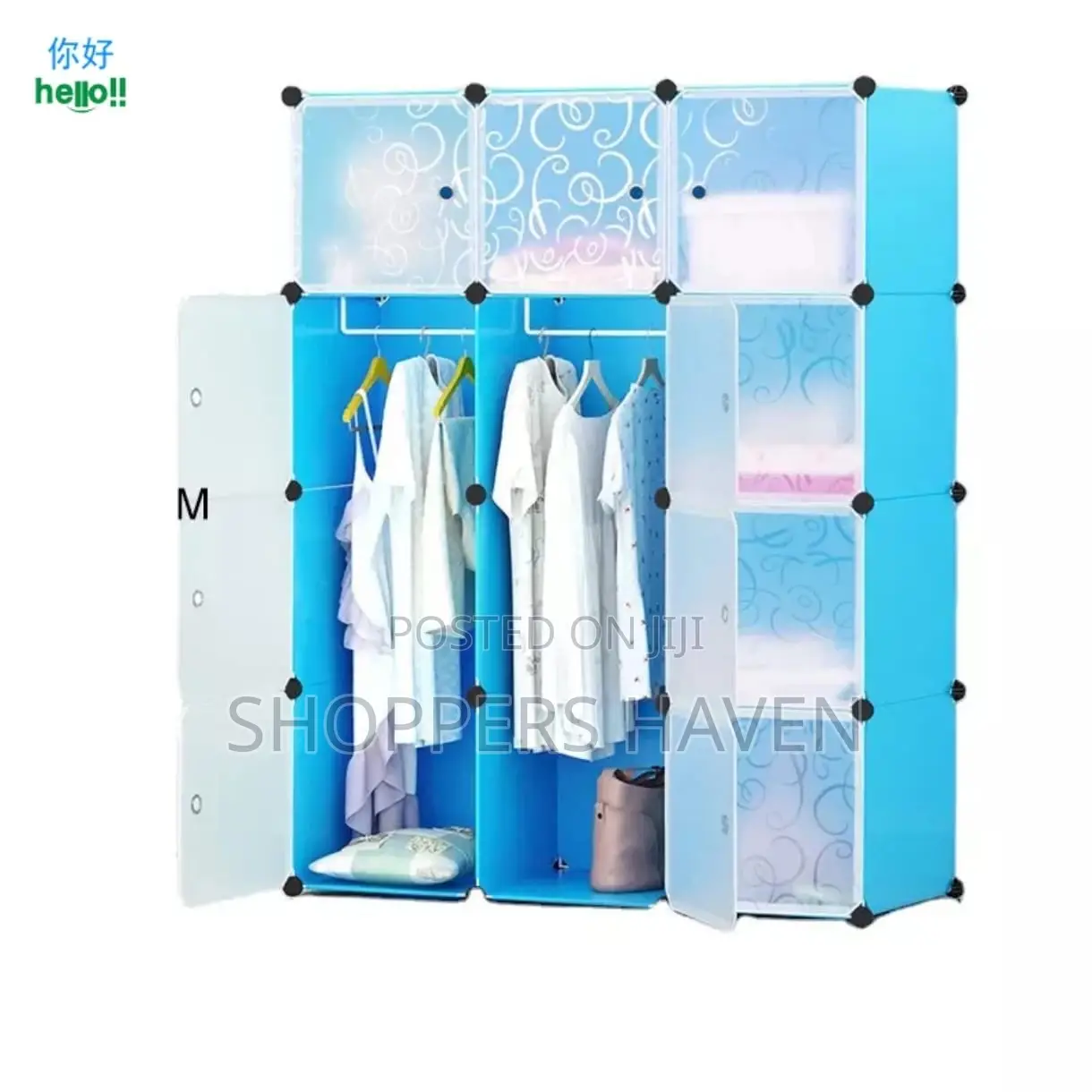 3 Column Plastic Wadrobe