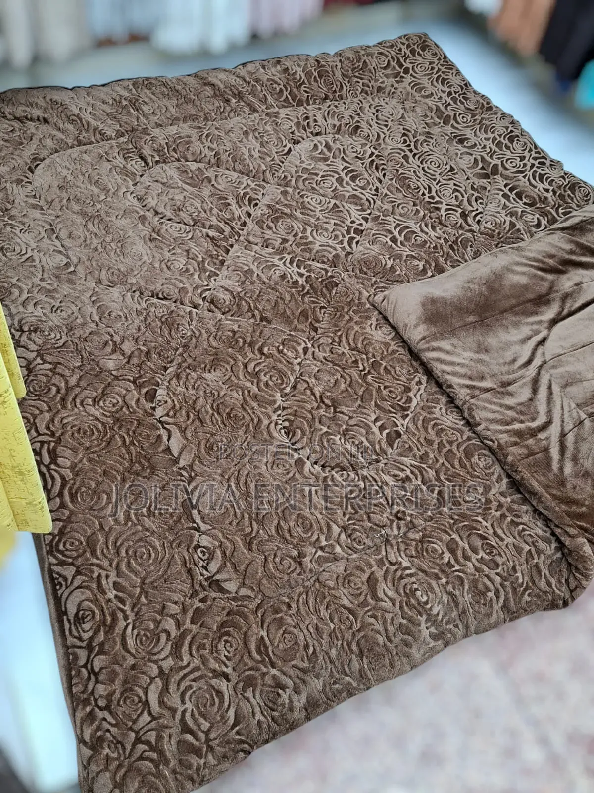 Plain Single Cabbage Print Duvet