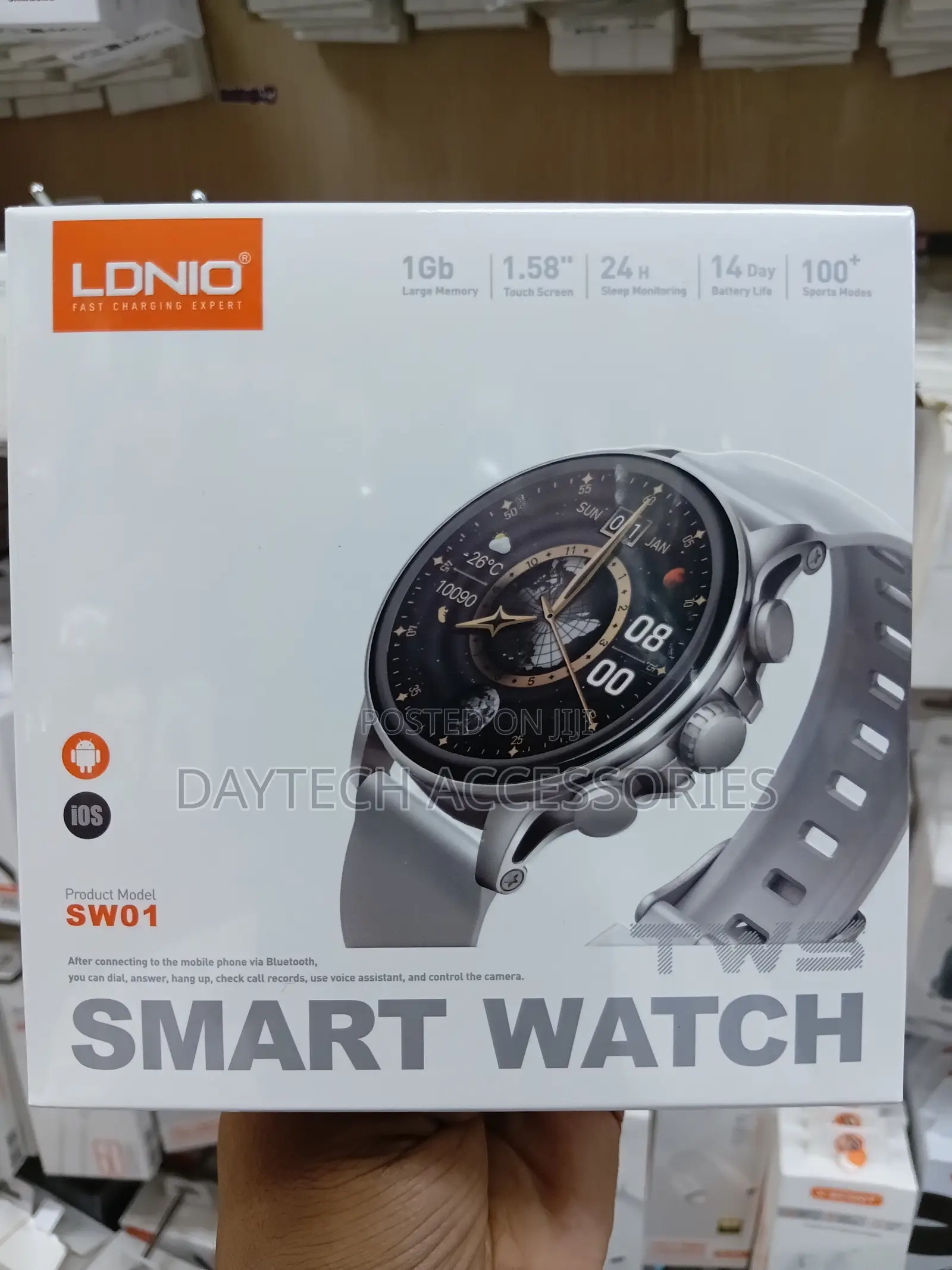 Ldnio Sw01 Smart Watches for Women Men 1.58" Hd Screen.