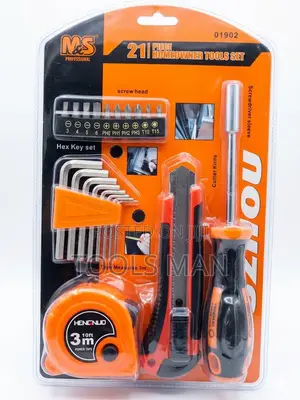 Homeowner Tool Set: Durable Diy Repair Kit for Every Task.M S 21pc