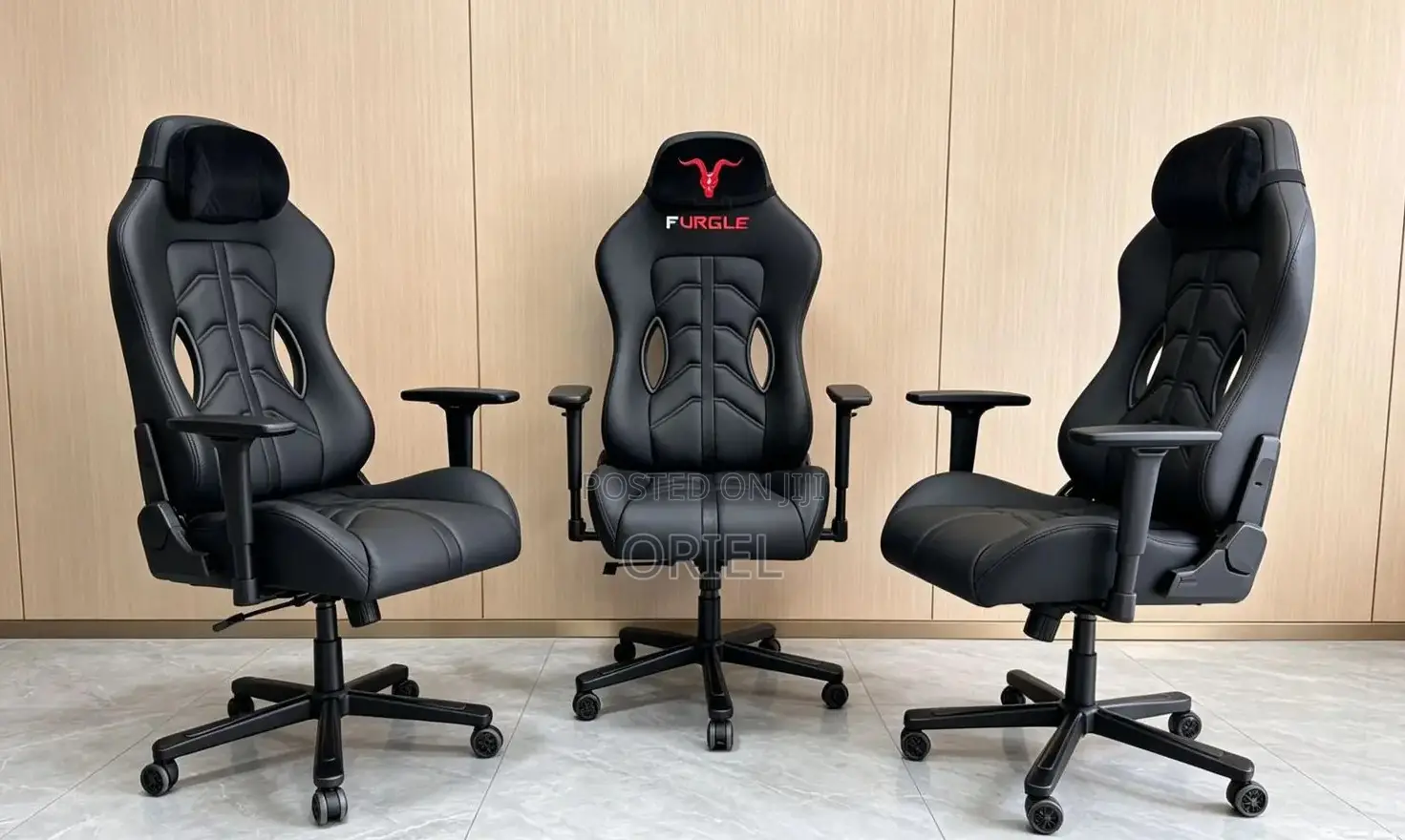 Office Gaming Chair : Black Ergonomic Gaming Chair