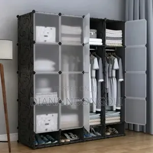 4- Column Portable Plastic Wardrobes