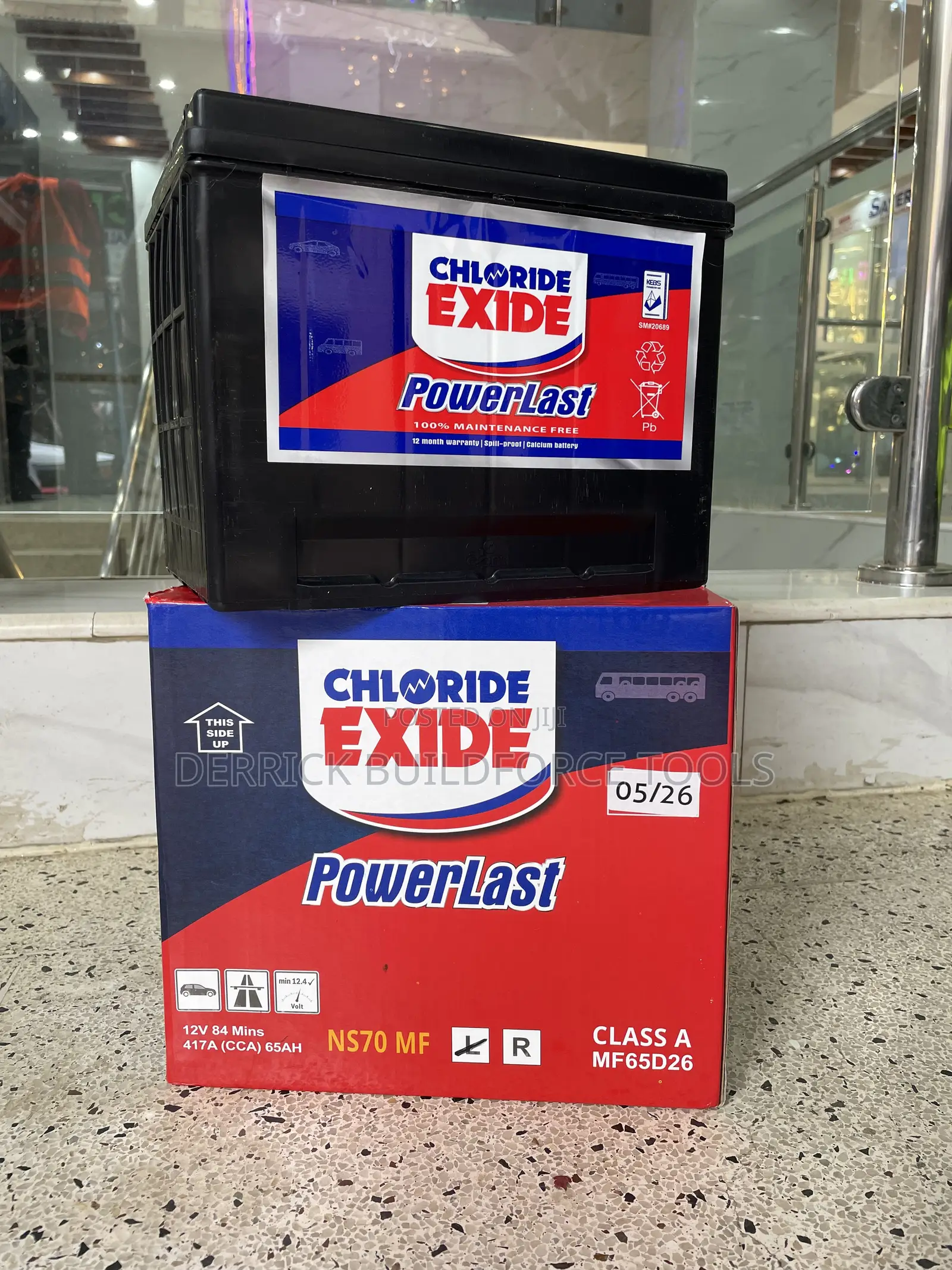 Chloride Exide Ns70 Maintenance Free Car Battery