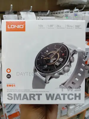Ldnio Sw01 58-Inch Amoled Smart Watch for Fitness Tracking.