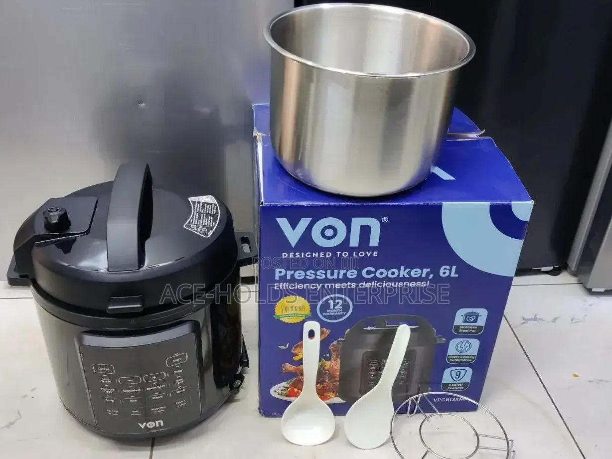 Stainless Bowl - Von 6 Litres Electric Multi Pressure Cooker