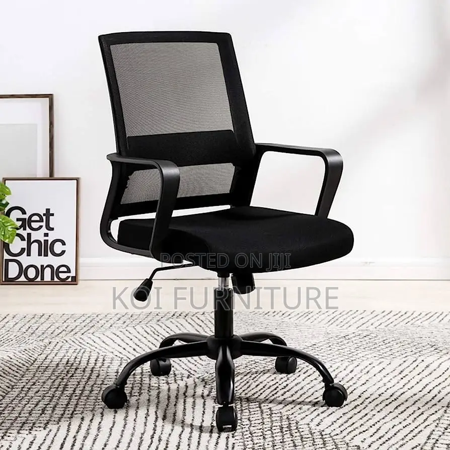 Office Chairs; Mid Backrest Captains Mesh Swivel Egonomic Chairs