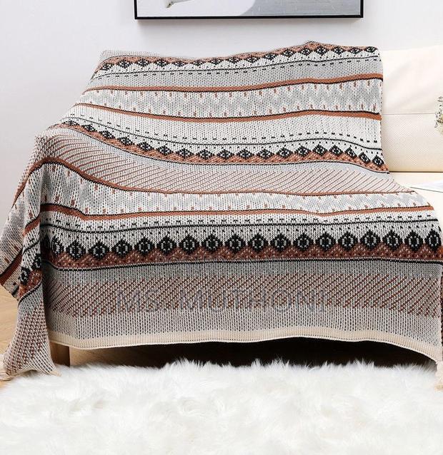 Top Notch Quality Bed / Couch Knit Soft Throw Blankets - thumbnail 5