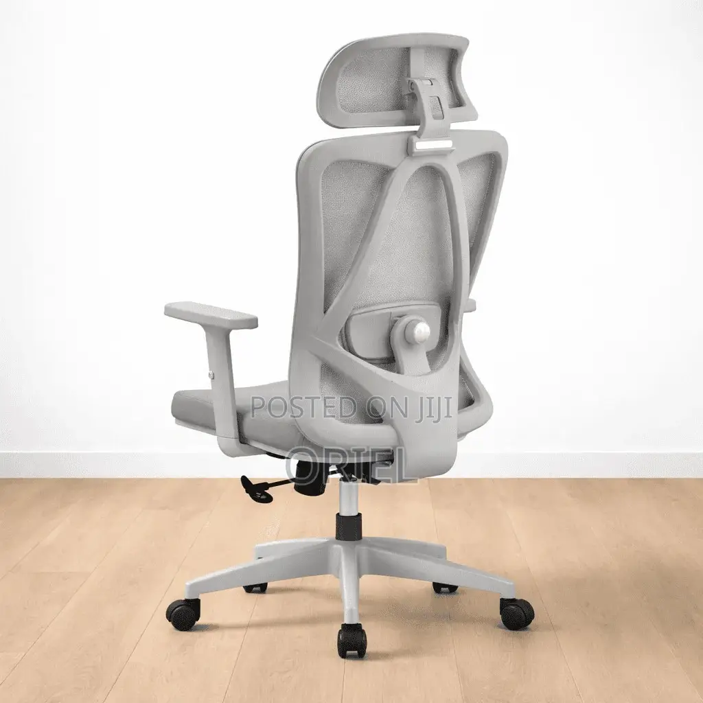 Office Chair : Gray Orthopedic Executive Office Chair