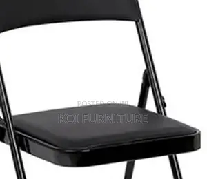 Office Chairs; Black Foldable Cosco Smart Office Chairs