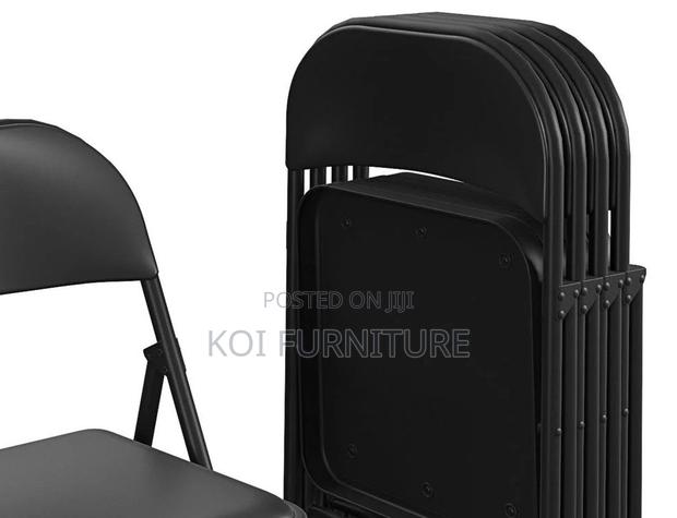 Office Chairs; Black Foldable Cosco Smart Office Chairs - thumbnail 3