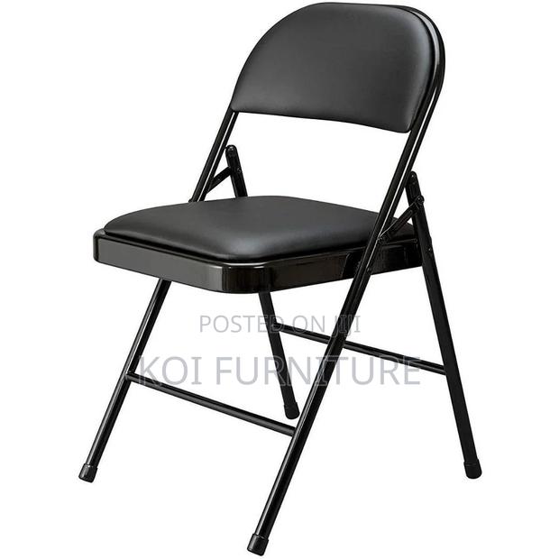 Office Chairs; Black Foldable Cosco Smart Office Chairs - thumbnail 4