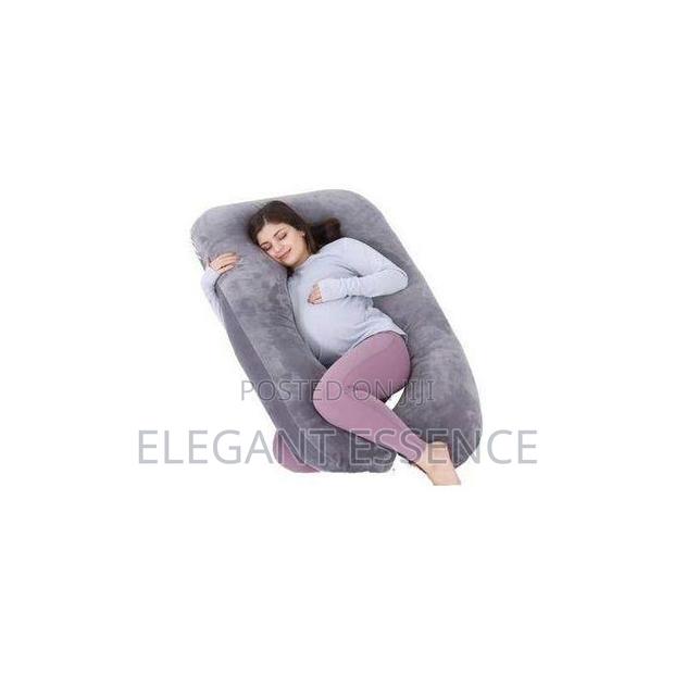Velvet Shaped Super Soft Pregnancy Pillow Fluffy Pillow - thumbnail 2