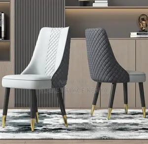 Dining Chair High-End Dining Chair With Diamond Quilted Backrest