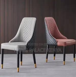 Dining Chair High-End Dining Chair With Diamond Quilted Backrest