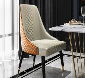Dining Chair High-End Dining Chair With Diamond Quilted Backrest