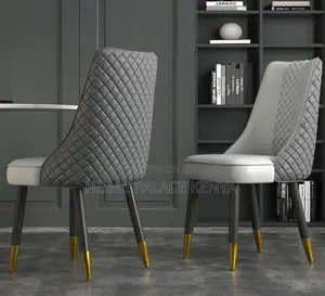Dining Chair High-End Dining Chair With Diamond Quilted Backrest