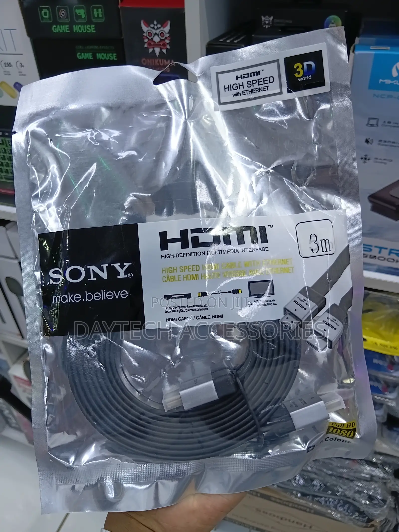 Sony 3m High-Speed Hdmi Cable - Ultra Hd Supports 1080p.