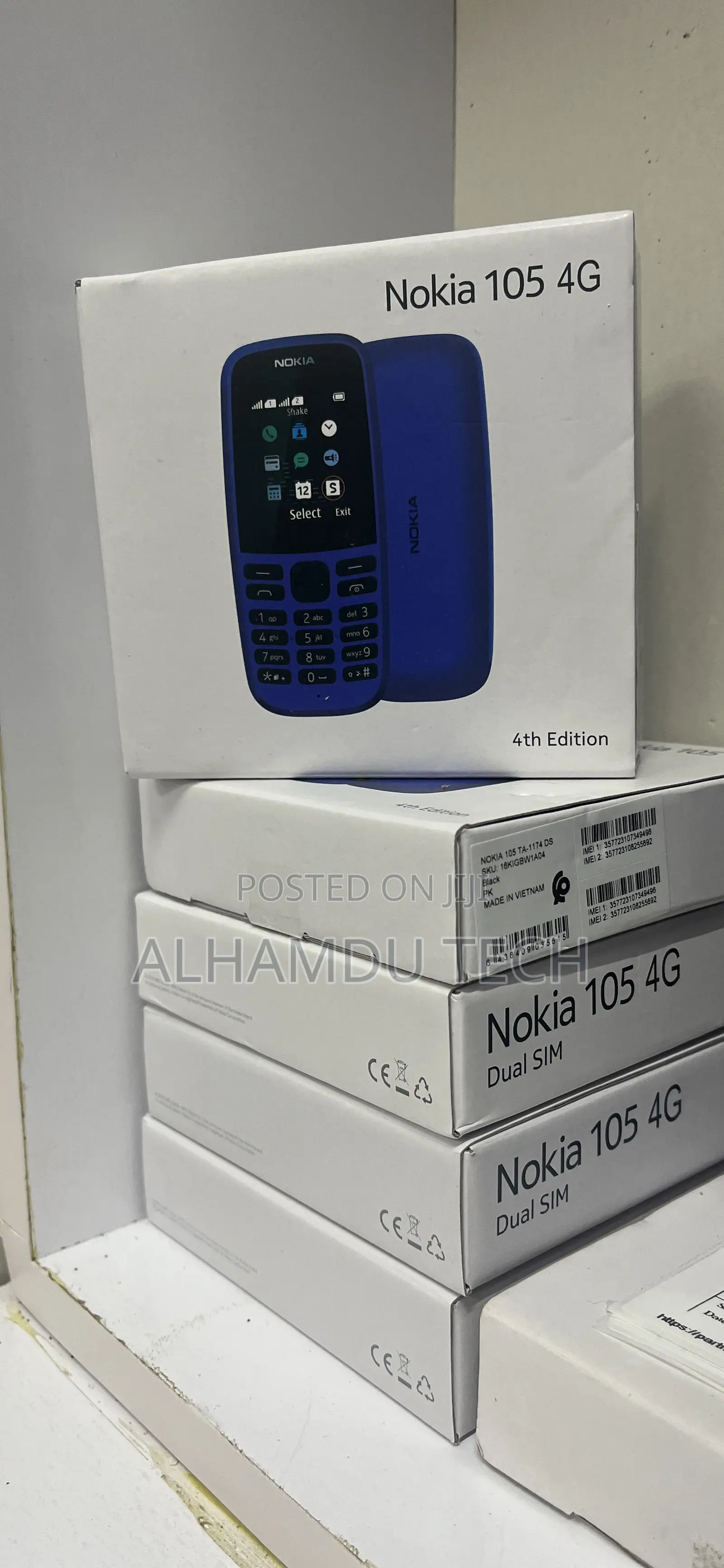 New Nokia 105 4G Black