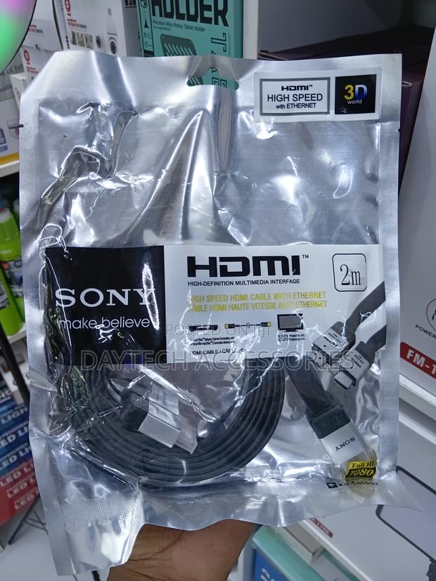 This Is a 2-Meter Sony High Speed Hdmi Cable With Ethernet - thumbnail 2