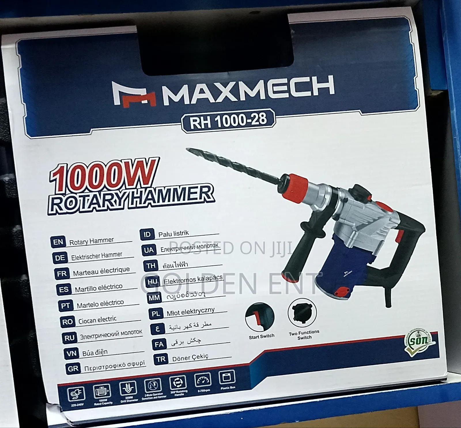 Maxmech 1000w Rotary Hammer/Heavy Duty Rotary Hammer
