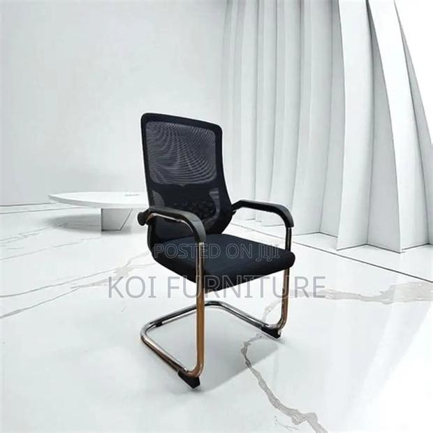 Office Chairs; High Backrest Fabric Visitors Basic Mesh Chairs - thumbnail 4