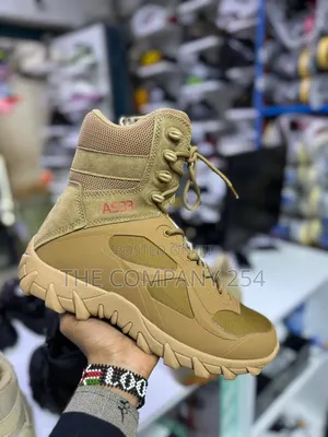Quality Leather Outdoor Delta As33 High Boots for Camping Hiking