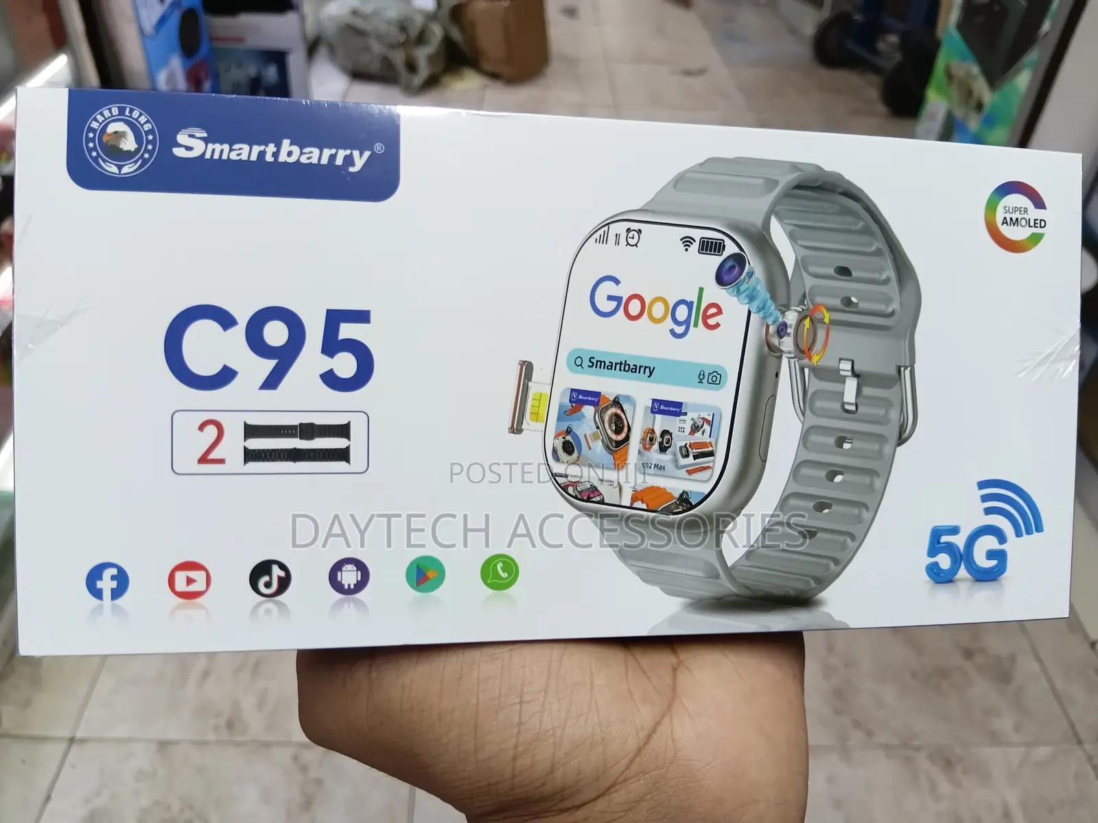 Smart Barry C95 5g Sim Smart Watch - Grey