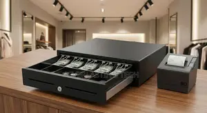 5-Slot Pos Heavy-Duty Automatic Cash Drawer for Pos Systems