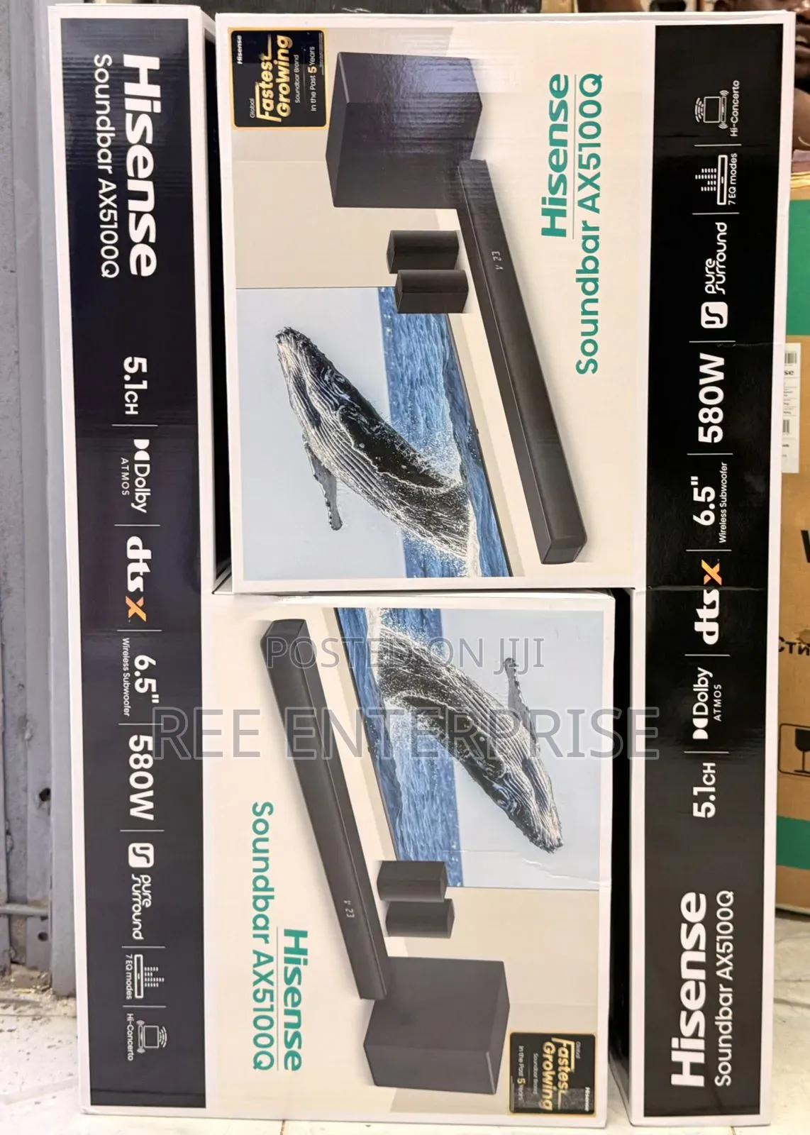 Hisense Soundbar 580watts Available