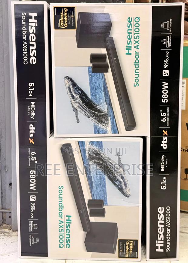 Hisense Soundbar 580watts Available