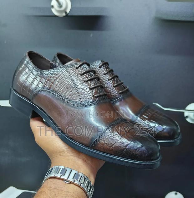 Quality Leather Casual Laced Rubber Sol - thumbnail 4