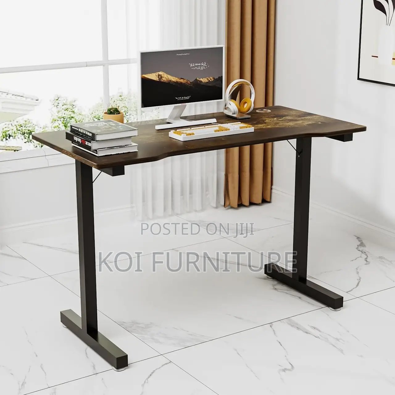 Office Desk; 1.2 Meters Electric Height Standing Febixo Desk