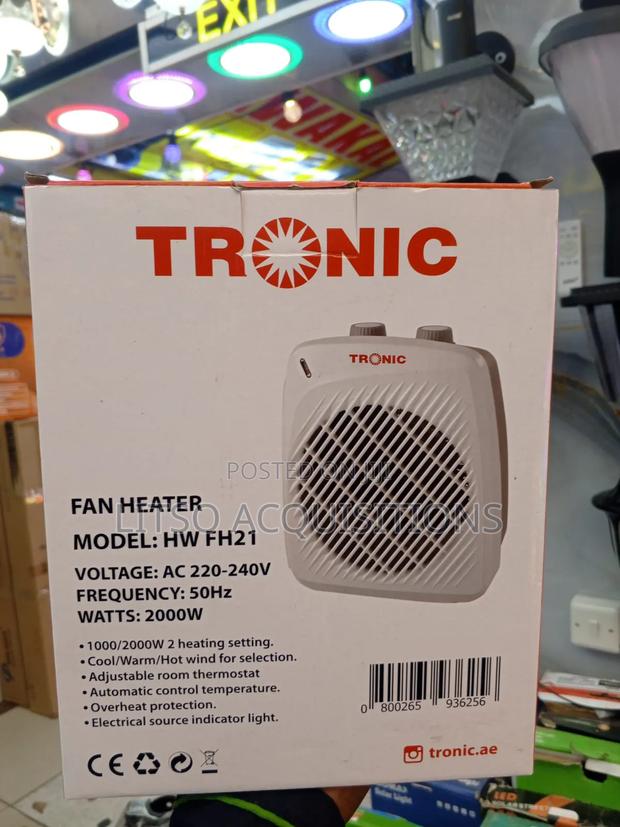 Tronic Brand Fan Heater. - thumbnail 2