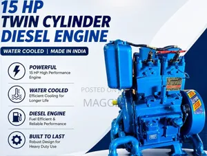 15hp Twin Cylinder Diesel Engine