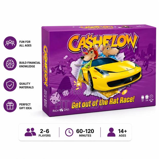 Cashflow Financial Literacy Family Strategy Board Game