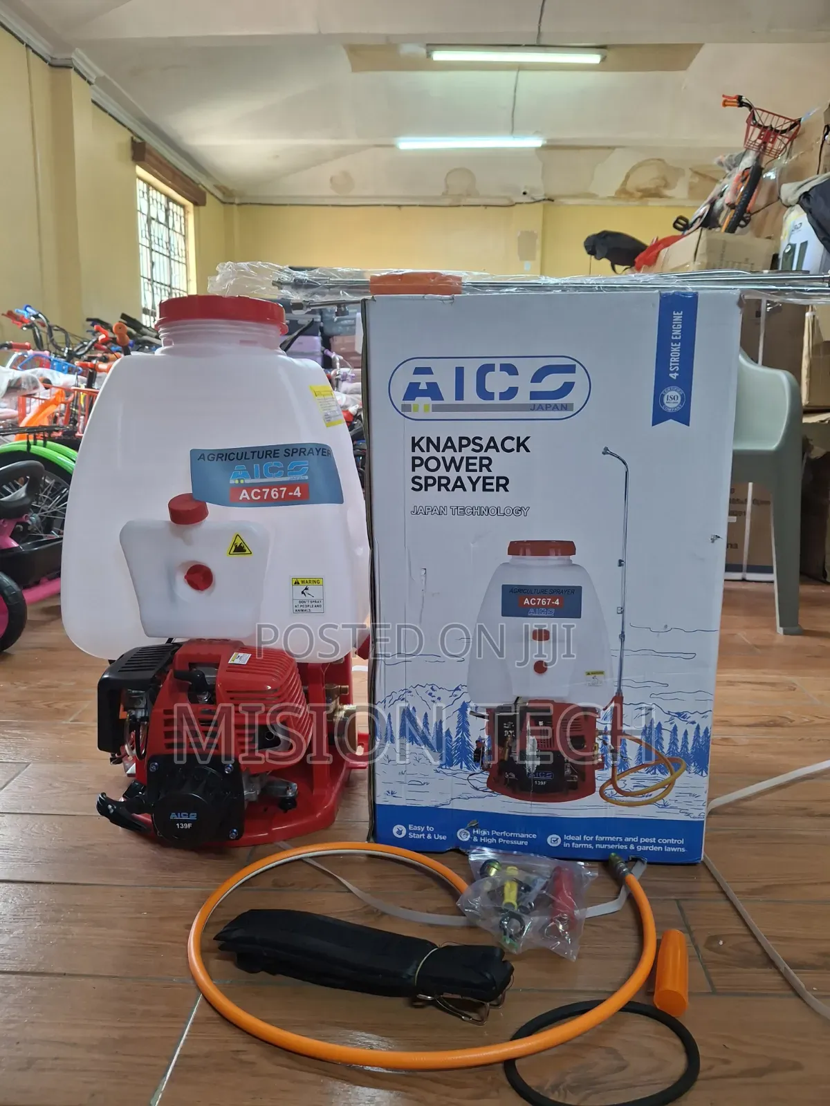 Aics 4-Stroke Engine Knapsack Power Sprayer 20l 