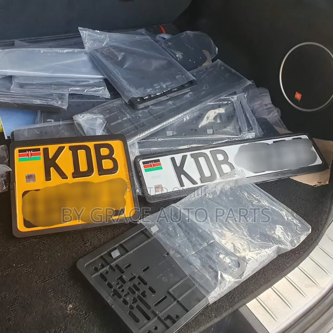 Plastic Number Plate Holder.