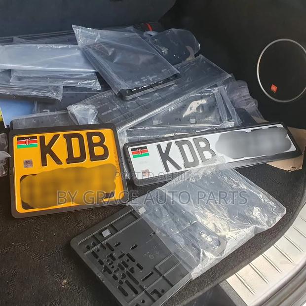 Plastic Number Plate Holder.