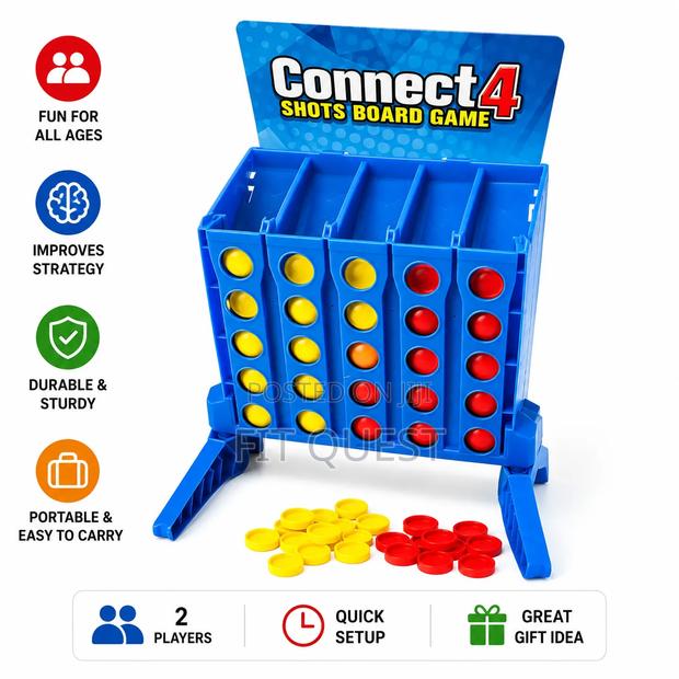 Connect 4 Shots Portable Family Strategy Board Game