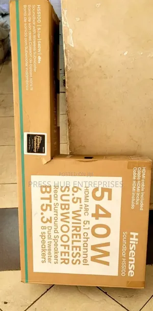 Hisense Hs5100 5.1 Channel 540w Soundbar System.