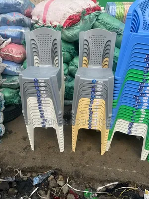Grey,White, Cream, Blue Shoshona Plastic Chairs