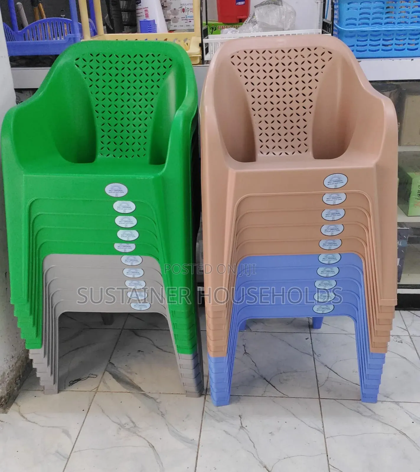 Mixed Colours Skyplast Plastic Chairs