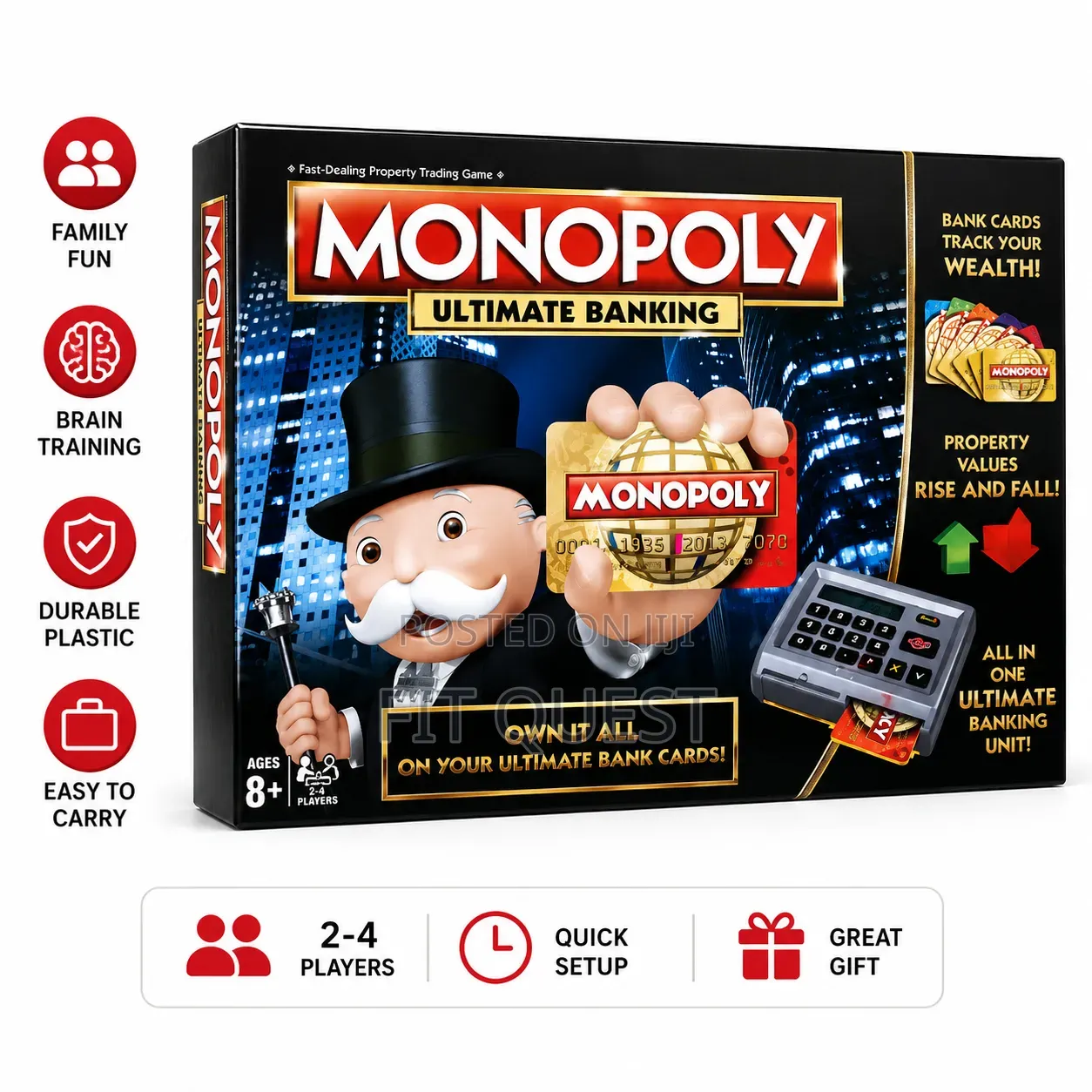 Monopoly Ultimate Banking Electronic Family Board Game