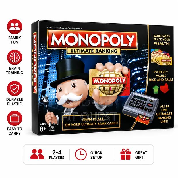 Monopoly Ultimate Banking Electronic Family Board Game
