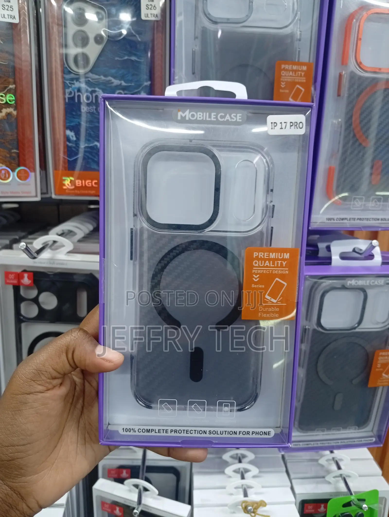 Third-Party Magnetic Phone Case Labeled for the iPhone 17 Pro