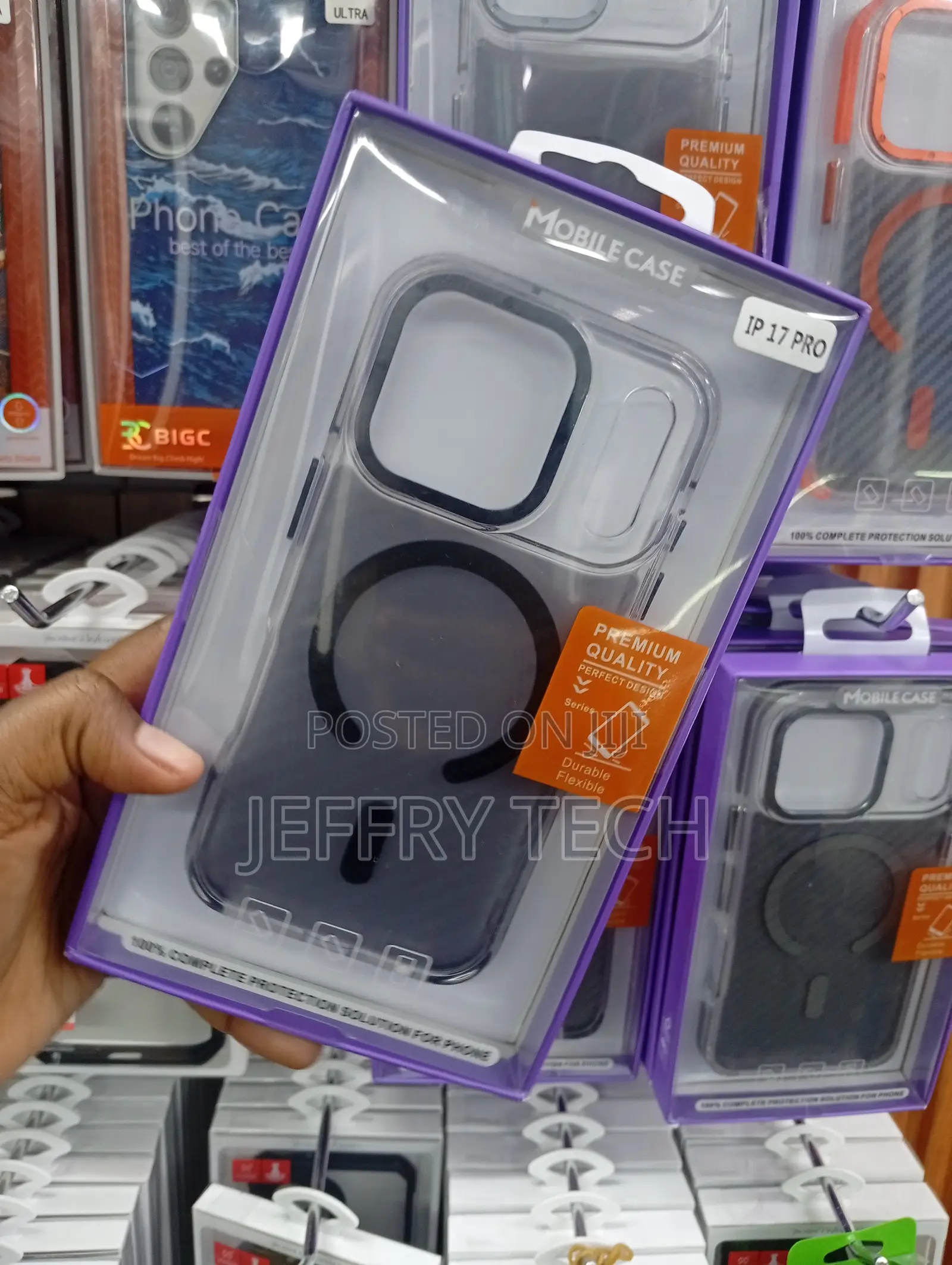 Third-Party Magnetic Phone Case Labeled for the iPhone 17 Pro