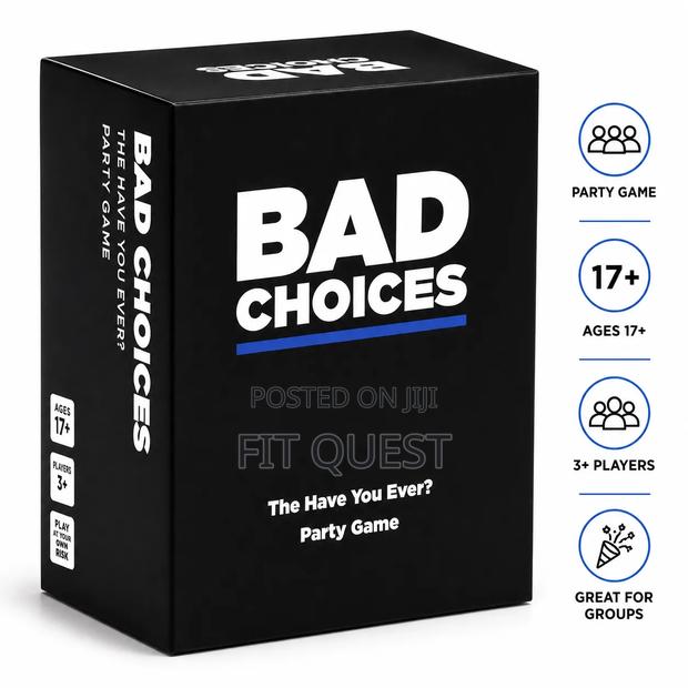 Bad Choices Adult Party Card Game for Friends and Groups