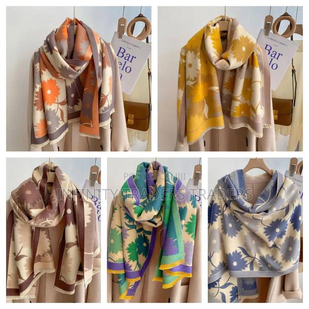 Luxury Floral Print Scarf